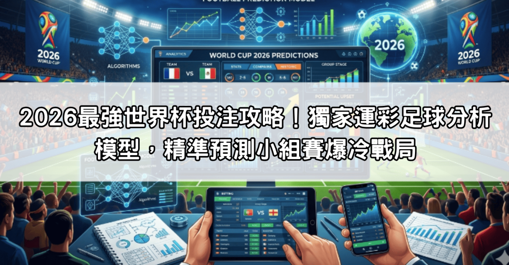 2026最強世界杯投注攻略！獨家運彩足球分析模型，精準預測小組賽爆冷戰局